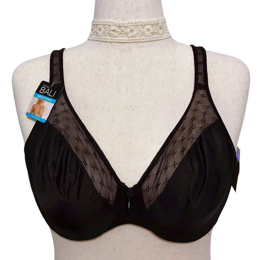 Bali NWT Smoothing Black Bra Women 40C
